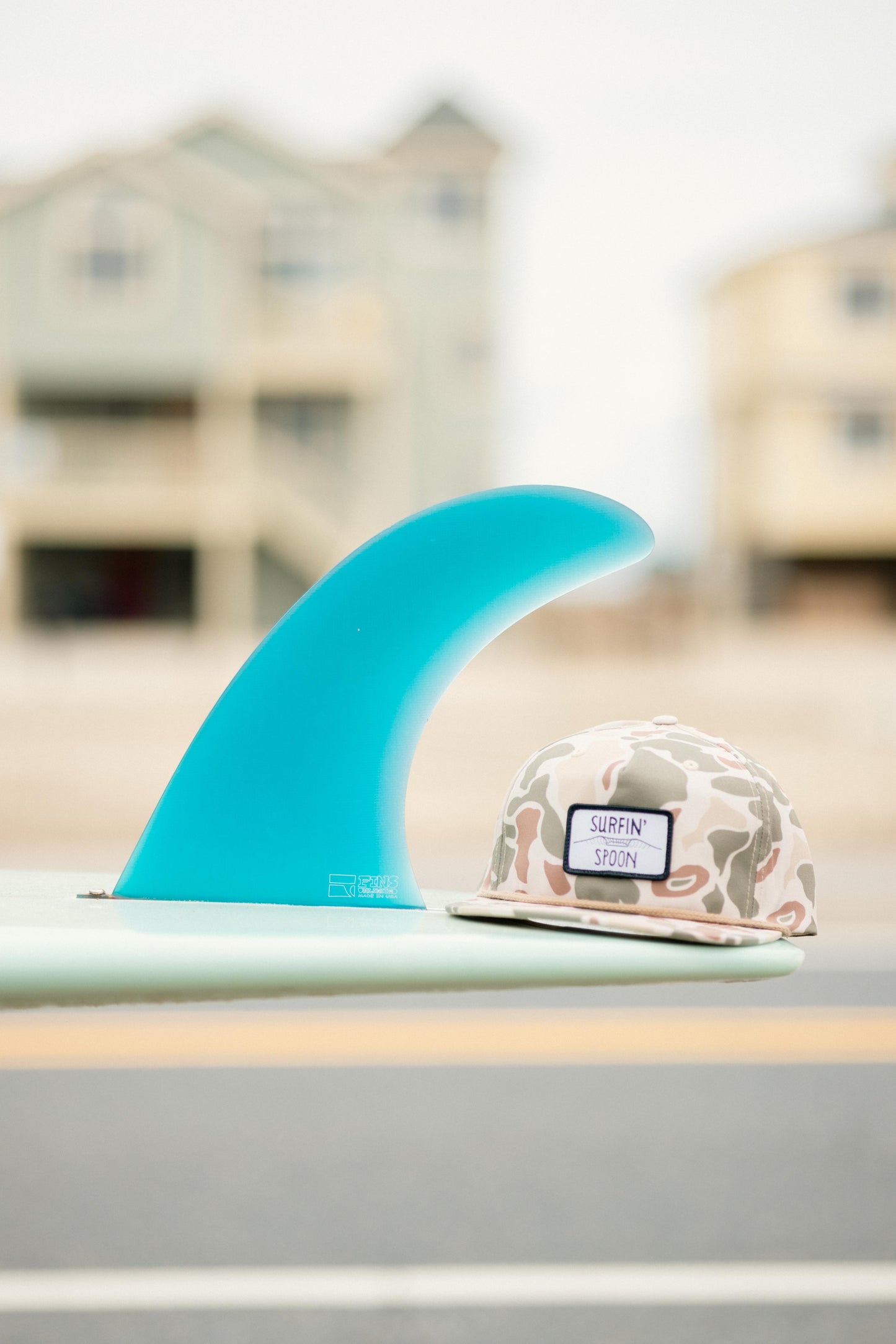 'Spoon Wave' Camo Flat Brim Hat