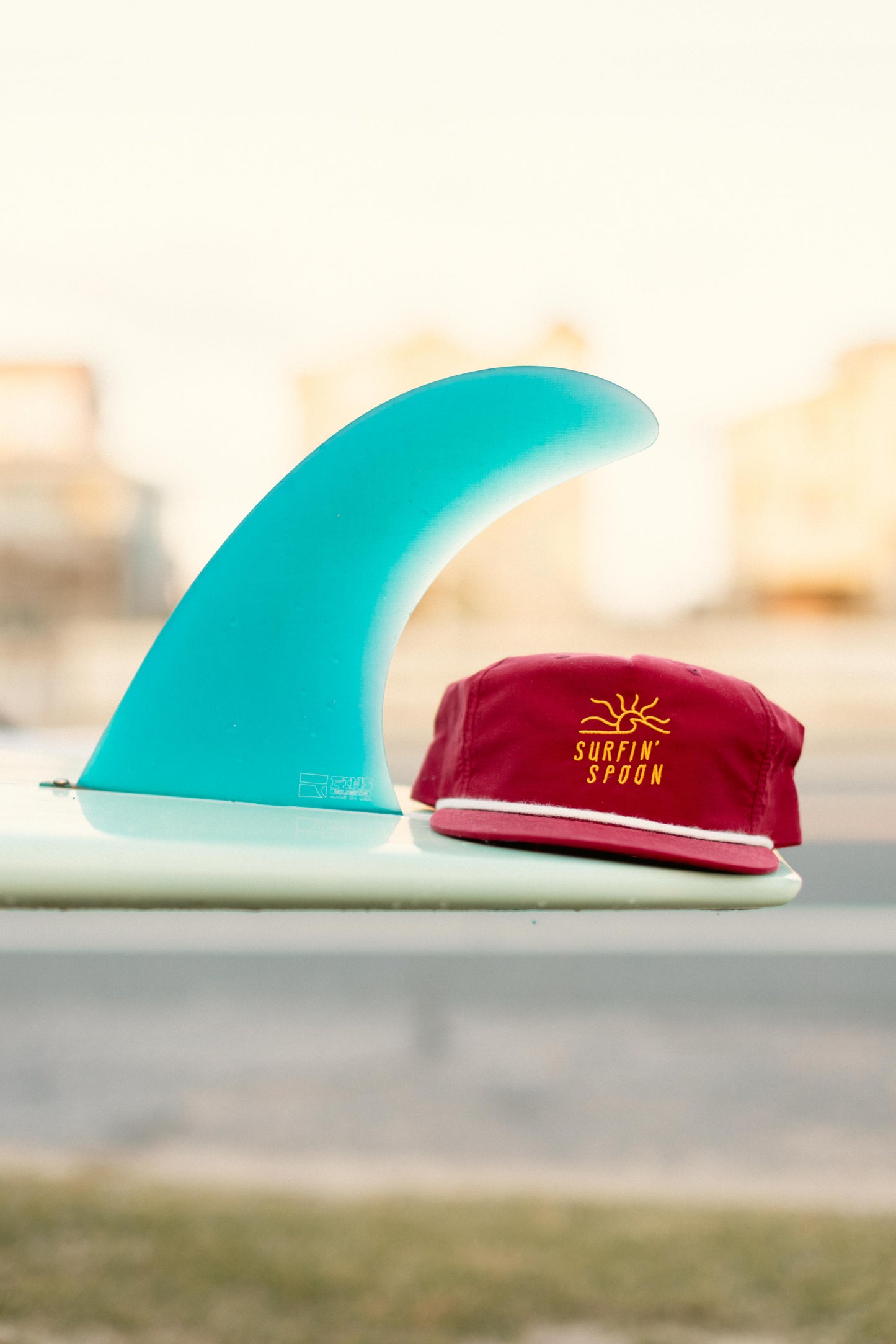 'Sun Wave' Washington Red Flat Brim Hat