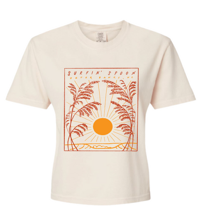 Cropped Summer Sunrise Tee