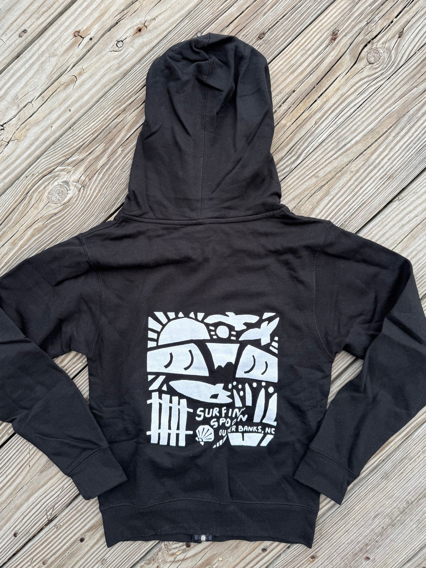 Kids Cutouts Zip Up Hoodie