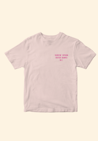 Tonal Pink Spoon Lighthouse Tee