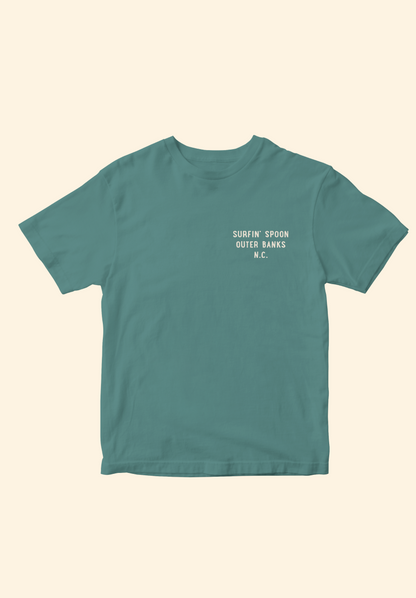 Dark Teal Spoon Lighthouse Tee