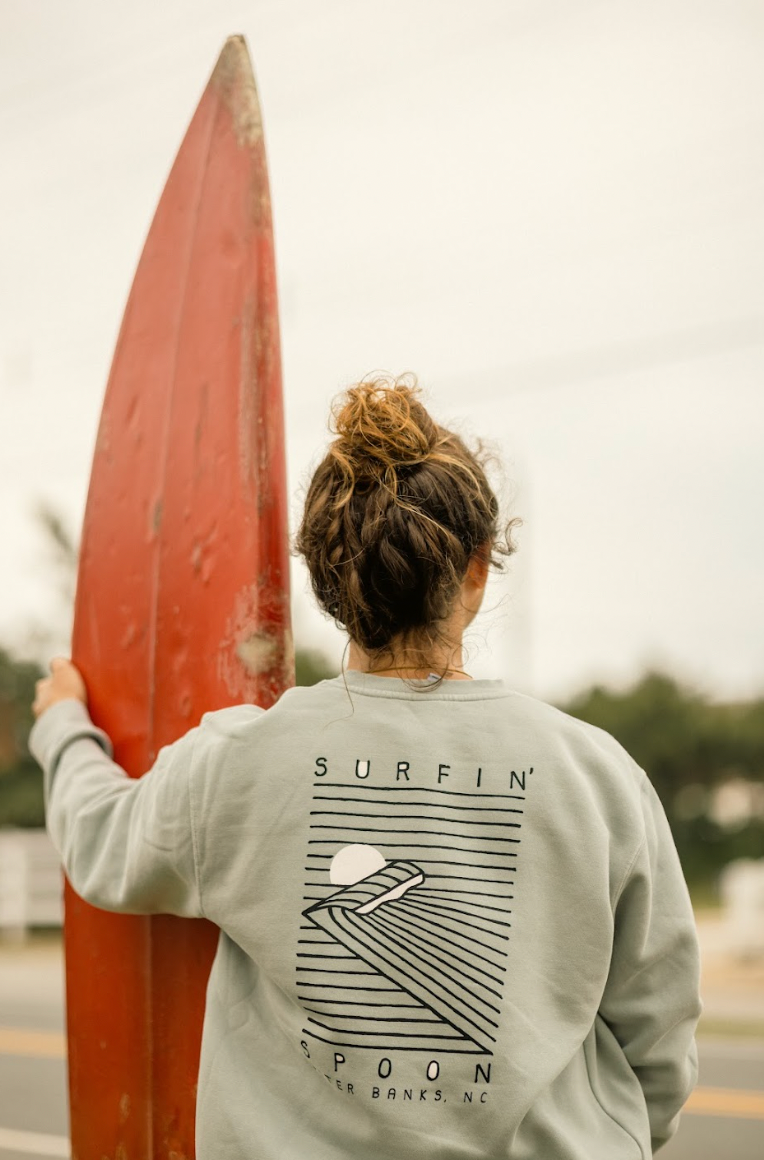 Wave Block Crewneck