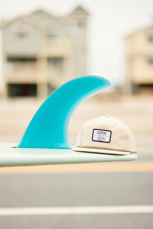 'Spoon Wave' Khaki Flat Brim Hat