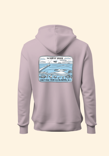 Sebi Postcard Hoodie - Lilac